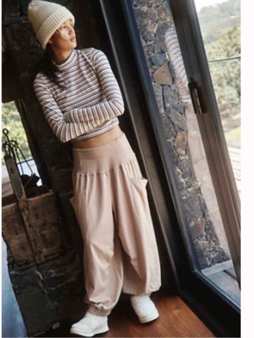 Free People Beige Tan Up in the Air Set